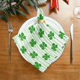 thumbnail image 2 of Cloth Napkins Set of1 100% Satin Peachskin Velvet 20x20inx1 Napkins Cloth napkins are washable Soft and Absorbent Cute Four-leaf Clover, 2 of 8