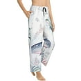 thumbnail image 2 of Kll Womens Sea Animals Print Pajama Pants Soft Pajama Bottoms For Women Cozy Lounge Pants, 2 of 9