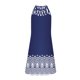 thumbnail image 4 of Vestido Vestido ajustado para mujer Traje diario estampado asimétrico ahuecado (Azul marino S) Ygjytge Azul marino T S para Mujer, 4 of 8