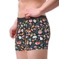 thumbnail image 2 of Honeii Autumn Fox Owl Men's Underwear Boxer Briefs Pack, ComfortSoft Boxer Brief for Men, Moisture-Wicking Breathable-Medium, 2 of 5