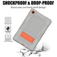 thumbnail image 6 of Galaxy Tab A7 10.4 Case 2020 SM-T500, Heavy Duty Rugged Case Hybrid Shockproof Protective Cover with Kickstand for Samsung Galaxy Tab A7 10.4 Inch SM-T500/SM-T505/SM-T507 Model, Gray/Orange, 6 of 6