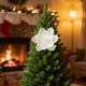 thumbnail image 4 of Rapeiae 15CM Adhesive Powder Flocking Christmas Flower High-end Fabric Christmas Decoration Simulation Flower, 4 of 6