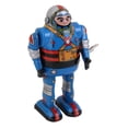 thumbnail image 2 of 2pcs Retro Robot Astronaut Metal Niños Adultos Coleccionables, 2 of 9