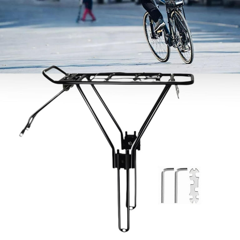 GARENDE Rear Bike Rack Rear Cargo Rack Sturdy Aluminum Alloy Carrier Rack Frame Mounted Rear Luggage Rack Rear Rack and Tools Walmart
