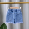 thumbnail image 5 of Esaierr 1-6 Years Girls Jeans Denim Shorts for Toddler Baby Jeans Shorts Pants Kids Summer Shorts Stretchy Jeans Shorts, 5 of 8