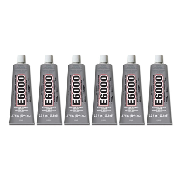 Eclectic Products 220011 6 Pack 3.7 oz. E-6000 High Viscosity Multi-Purpose Adhesive, Clear