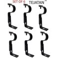 thumbnail image 4 of Supports de Tringle à Rideau (noir, 1 pouce - ensemble de 6 (3 Paires)), 4 of 4