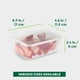 thumbnail image 4 of Set de 50 recipientes de almacenamiento de alimentos Freshware de 750 ml con tapas, 4 of 6