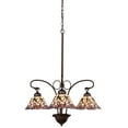 thumbnail image 2 of 25 Inch Wide daffodil bell 3 lt Chandelier.605, 2 of 2