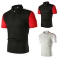 thumbnail image 7 of Sngxgn Men's Short Sleeve Cotton Polo Shirt in Classic Fit(Black,M), 7 of 7