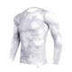 thumbnail image 2 of Soidarity Camisa delgada deportiva de manga larga de estilo informal de diseño Simple para hombre, camisetas estampadas de poliéster con cuello Uniforme atlético Tela escocesa blanca L Soidarity OD028984-12, 2 of 6