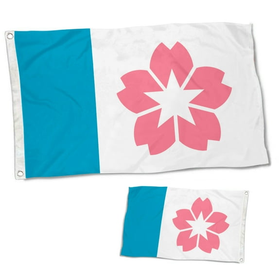 Dutern Double Sided Salem, Oregon (2022) Flag Banner 3 Ply with Brass Grommets 12x18 Inch