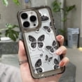 thumbnail image 3 of Funda Para Samsung Galaxy A73 A54 A53 A34 A33 A23 A14 A13 A04S 4G 5G Cubierta Trasera Negro Blanco Mariposa Transparente Teléfono Casos Duro Espalda Suave Borde, 3 of 4