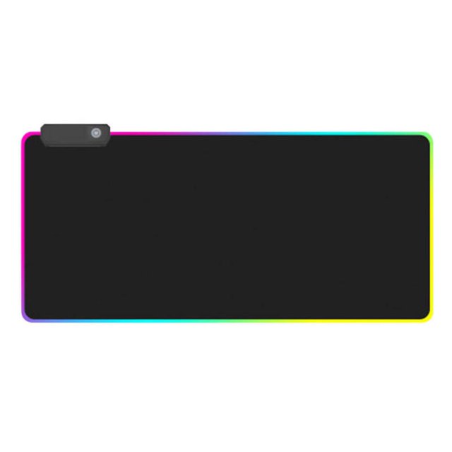 CAROOTU Tapis de Souris de Jeu RGB Lumineux LED Antidérapant Coloré pour PC Ordinateur Portable