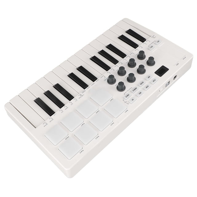 MIDI Controller, 25 Key MIDI Control Keyboard Music Production Software for Beat Making
