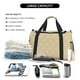 thumbnail image 5 of Disketp Damask Beige Tan Brown Bolsa de Viaje Tipo Duffle, Bolso de Mano para Fin de Semana para Mujer, Bolsa de Gimnasio Ligera para Hombre, Esencial para Viajes, 5 of 7
