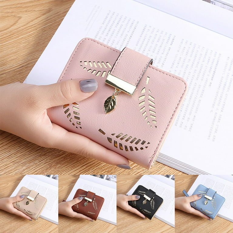 Womens Holder Wallet Folding Card Short Small Leather Money Coin Purse  Ladies 
