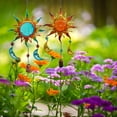 thumbnail image 3 of CreativeArrowy Multicolor Sun Ornament Garden Decoration Ornaments Metal Wind Chimes Creative Decorations Indoor And Outdoor Crafts, 3 of 14