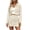 Beige 03, variant on Plus Size Tops for Women Western Fringe Two Piece Outfit Set, Lapel Long Sleeve Cropped Jacket, High Waist Fringe Mini Skirt, Casual Cowgirl Matching Suit