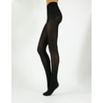 thumbnail image 1 of CALZITALY Opaque Microfiber Tights | Soft Thick Pantyhose | Black, Beige | S, M, L, XL | 100 DEN | Made in Italy (XL, Black), 1 of 4