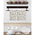 thumbnail image 3 of Spring Flowers Kitchen Dish Towels for Drying Dishes Set of 4, Blue Pink Floral Leaves Farmhouse Vintage Plants Waffle Weave Microfiber Hand Tea Bathroom Towels Quick Dry & Absorbent Towel 15.7x23.6, 3 of 7