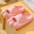 thumbnail image 7 of JeashCHAT Slip On Slide Sandals for Women and Men Shower Slides Slippers Super Soft Breathable Non Slip Bathroom Home Slippers (Pink), 7 of 7