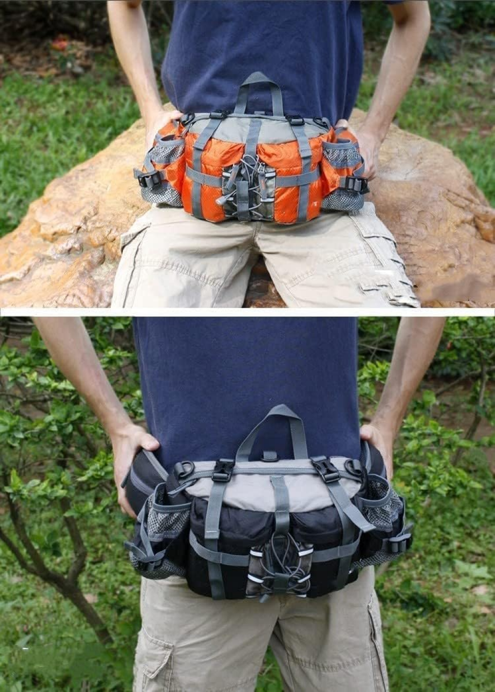 Sac Banane étanche AIRCBC - Léger (220g), Réglable 90-140cm - Multi-poches Pour Randonnée, Voyage, Course