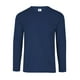 thumbnail image 1 of Playera Cuello Redondo Manga Larga para Caballero, Color Marino, Talla Doble Extra Grande, 100% Poliéster. Yazbek C1304, 1 of 3