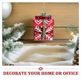 thumbnail image 3 of SEWCHICS 4-Pack Red Glitter Box Ornaments Plastic Xmas Tree Decorations for Holiday Hanging, 3 of 8