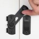 thumbnail image 1 of 6 Packs Barn Door Latches,2.75' x 2.02' Matte Black Stainless Steel barn gate flip Door Latch, 1 of 5