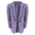 thumbnail image 5 of Chuancc Blazers for Women Casual 2025 Coat Women's Coat Women's Casual Trench Coat Fall Outfits for Women 2025 Blazers for Women Purple 5Xl, 5 of 6