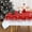 Red, variant on Christmas Decorations Square Christmas Tablecloth 52x52, Red Snowflakes Christmas Table Cloth Ombre Xmas Decorative Table Cover Indoor Outdoor Decor for Party Kitchen Dining Room