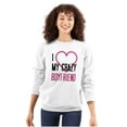 thumbnail image 3 of Funny Cute Set for Couples Matching Women Crewneck Sweatshirt Brisco Brands X, 3 of 7