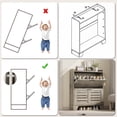thumbnail image 3 of 1 Particle Board Two-Layer Door Shoe Cabinet, 3 of 9