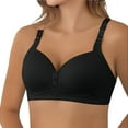 thumbnail image 3 of Uqiangy Gym Tops for Women Women's Bras Breast Reduction Bra Plus Size Bras Senior Bras for Women Posture Corrector Bra for Women Black L, 3 of 8