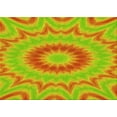 thumbnail image 1 of Ahgly Company Indoor Rectangle Patterned Neon Orange Area Rugs, 8' x 10', 1 of 6