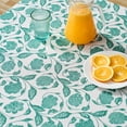 thumbnail image 2 of Mainstays by Becky G. & Alejandra Fabric Tablecloth, Green Floral, 60" x 102", 2 of 8