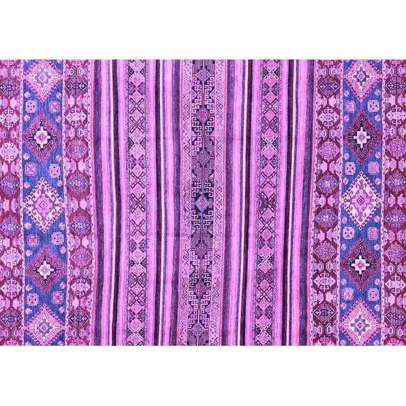Ahgly Company Indoor Rectangle Abstract Purple Modern Area Rugs, 8' x 10'