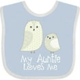 thumbnail image 3 of Inktastic My Auntie Loves Me Owl Boys or Girls Baby Bib, 3 of 4