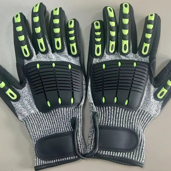 Anti-Vibration Heavy Duty Safety Work Gloves,Cut Resistant Safety Impact Glove
