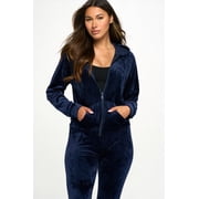 Two Piece Velour Tracksuit Set