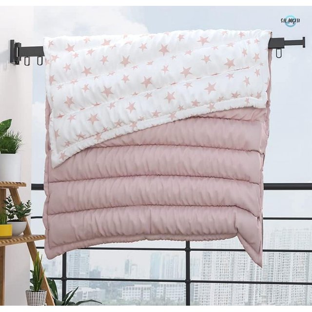 HSHDLDF Clothes Drying Rack Laundry Drying Rack Clothing shangku 3-Fold Wall Mounted Drying Rack Drying Rack Clothing Foldable for Hanging Clothes Retractable Clothing Drying Rack for Indoor Laundry