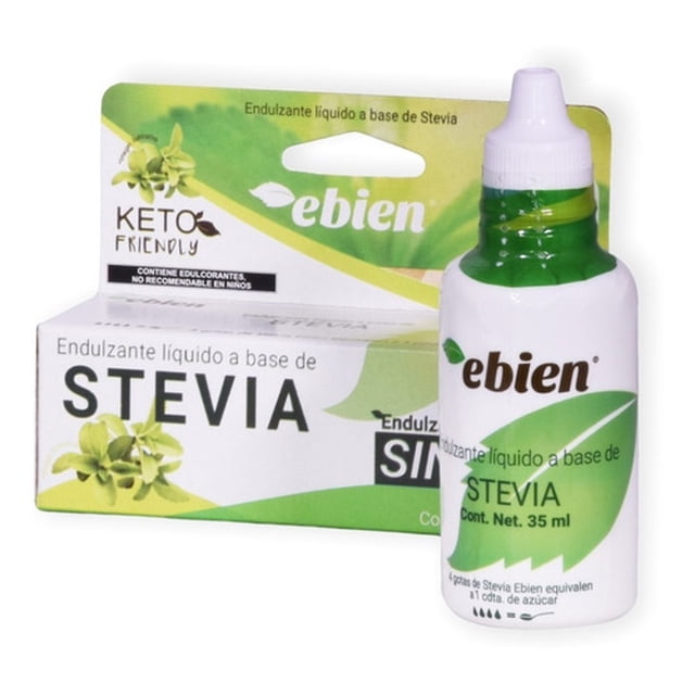 Stevia Líquida 35ml Ebien Endulzante Natural Ebien Original