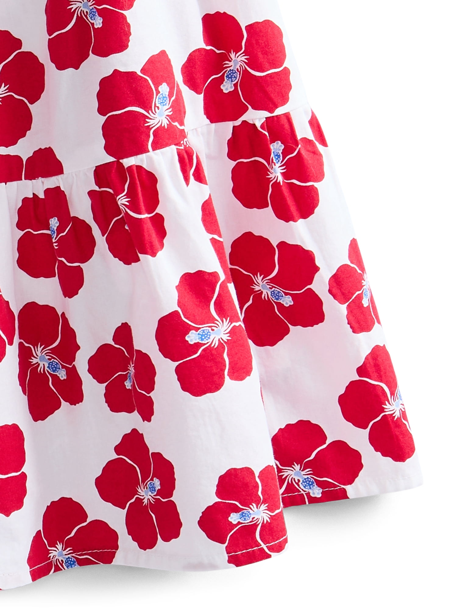 Wonder Nation Girls Cotton Tiered Swing Dress, Sizes 4-18 & Plus
