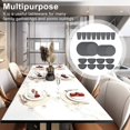thumbnail image 3 of AQSQ 32 Pcs Plastic Tableware Set Food-grade Reusable Dinner Plates Bowls Cups Service for 8 Dishwasher Safe Non-breakable Dishware for Picnics Parties Family Gatherings, 3 of 6