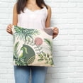 thumbnail image 2 of Boho Tropical Pillow Covers 26x26 Inch Decorative Throw Pillow Cover, Summer Palm Leaves Botanical Beige Sofa Pillowcases Accent Cushion Case Home Decor Bedroom Living Room, 2 of 6