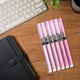 thumbnail image 5 of Dadiaei 6 Pieces Rolling Ball Pens Macaroon Color Sign Pen 0.5 mm Japanese Quick Drying Fine Point Pens Liquid Ink Smooth Writing for Office Back to Supplies, 5 of 6