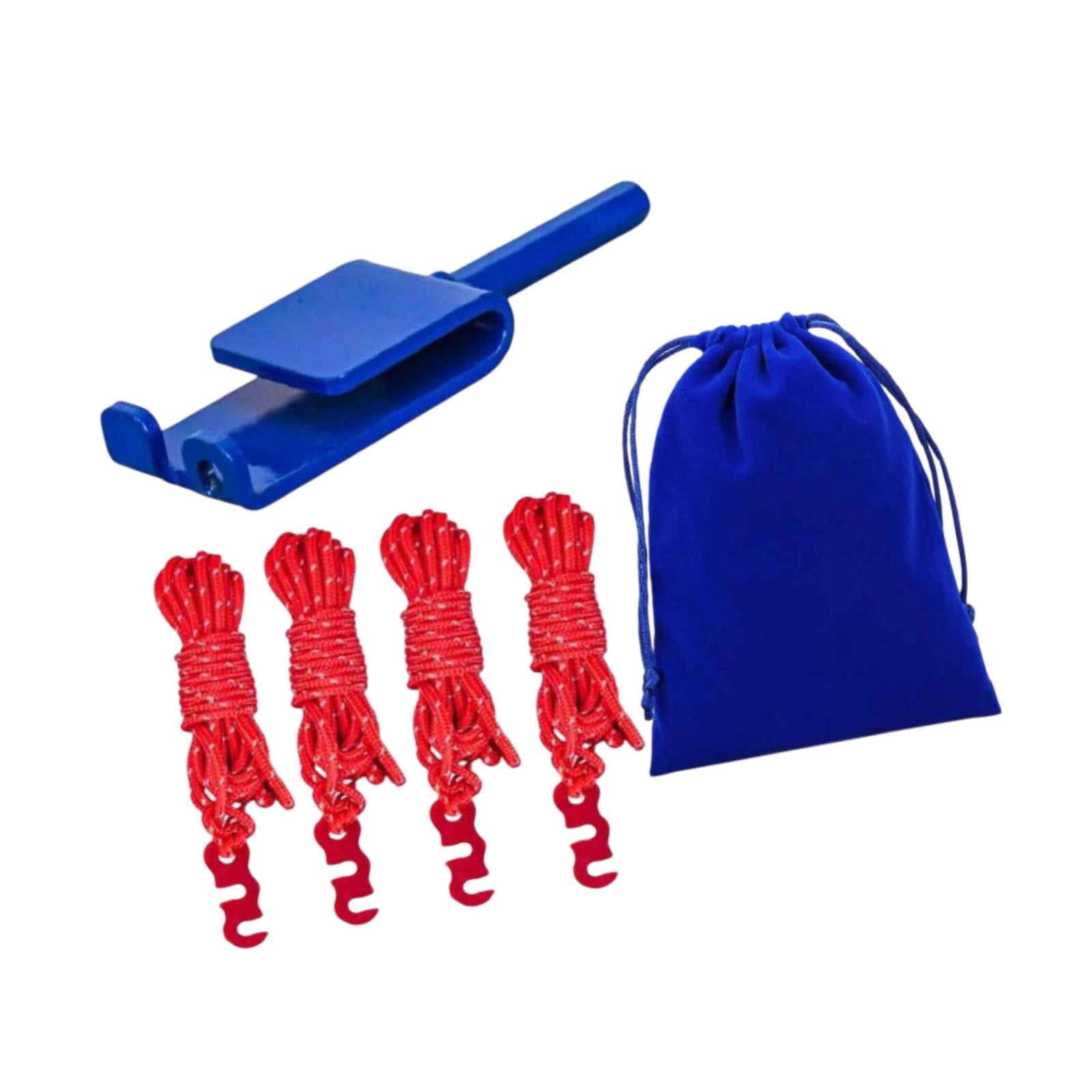 MAGIDEAL Ice Fishing Anchor Tool Compact Ice Tent Fixing Ropes for Anchors Tent Nails