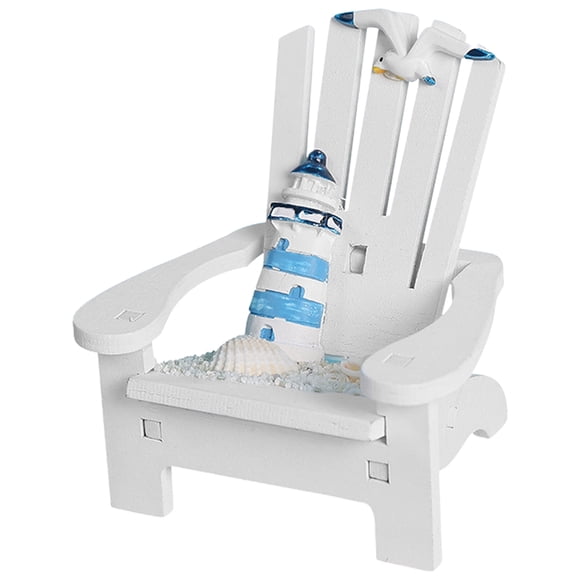 Milisten Doll Beach Chair Model Realistic Miniature Beach Chair Mini House Layout Prop