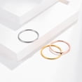 thumbnail image 2 of Womens Geometric Titanium Steel Ring Unisex Polished Band Durable Tri Color Gold And Rose Jewelry Everyday Everyday, 2 of 3